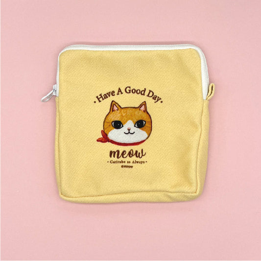 Meow 午後散步貓貓方形小物袋 Meow by Catitude