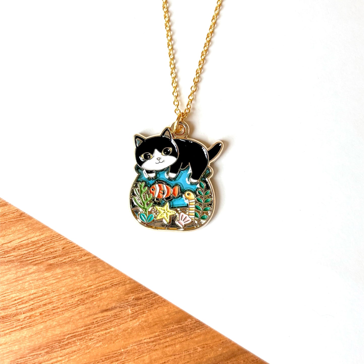 Meow 魚缸貓項鍊 Meow by Catitude