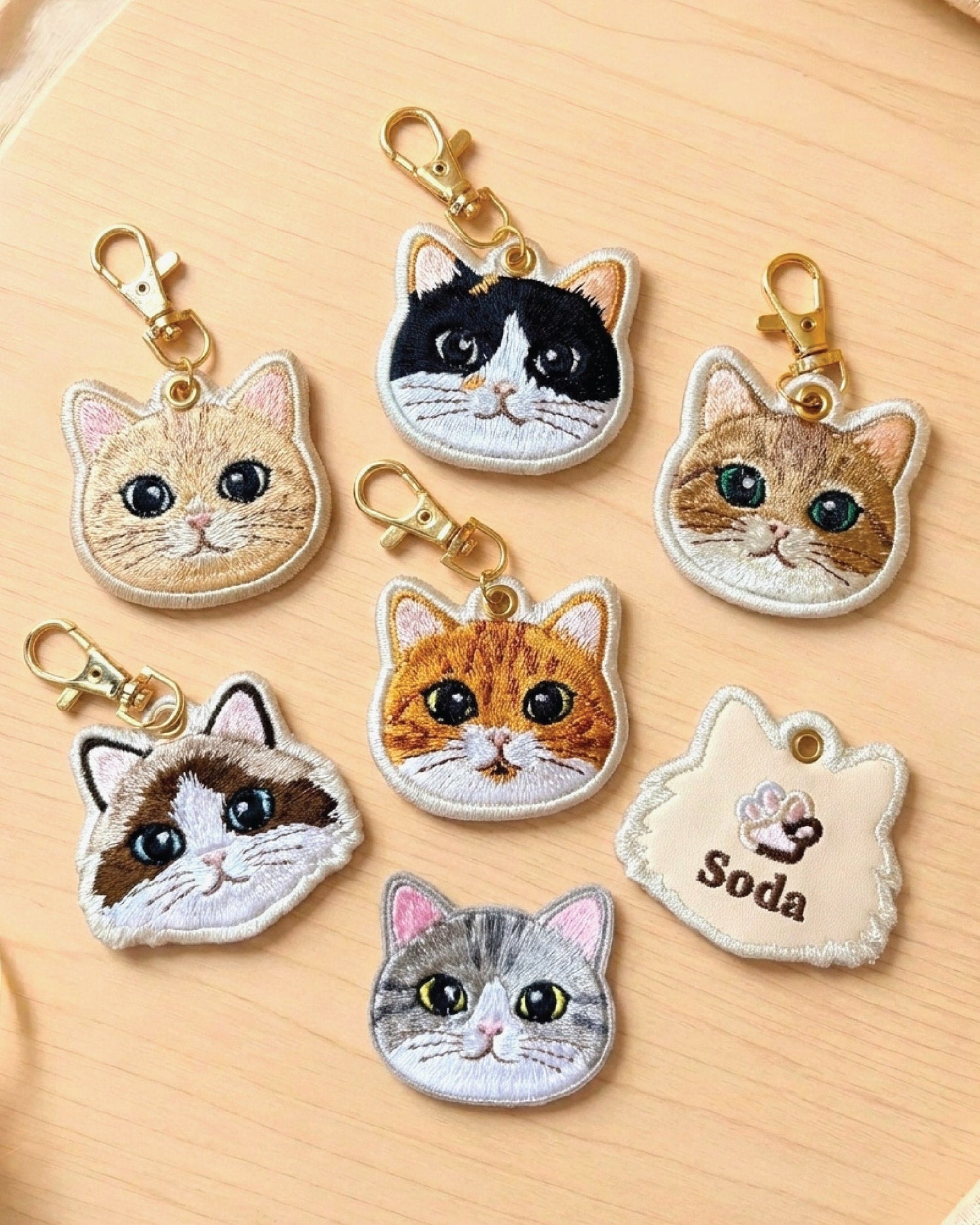 超萌客製刺繡貓咪商品