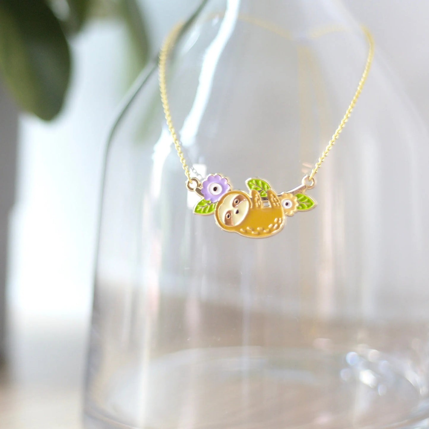 Meow love animal 系列 - 花花樹懶項鍊 Meow by Catitude