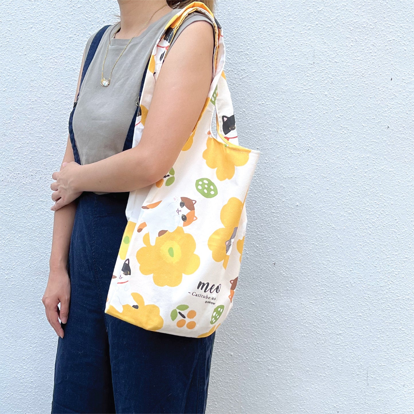Meow 背心袋-黃花pattern Meow by Catitude