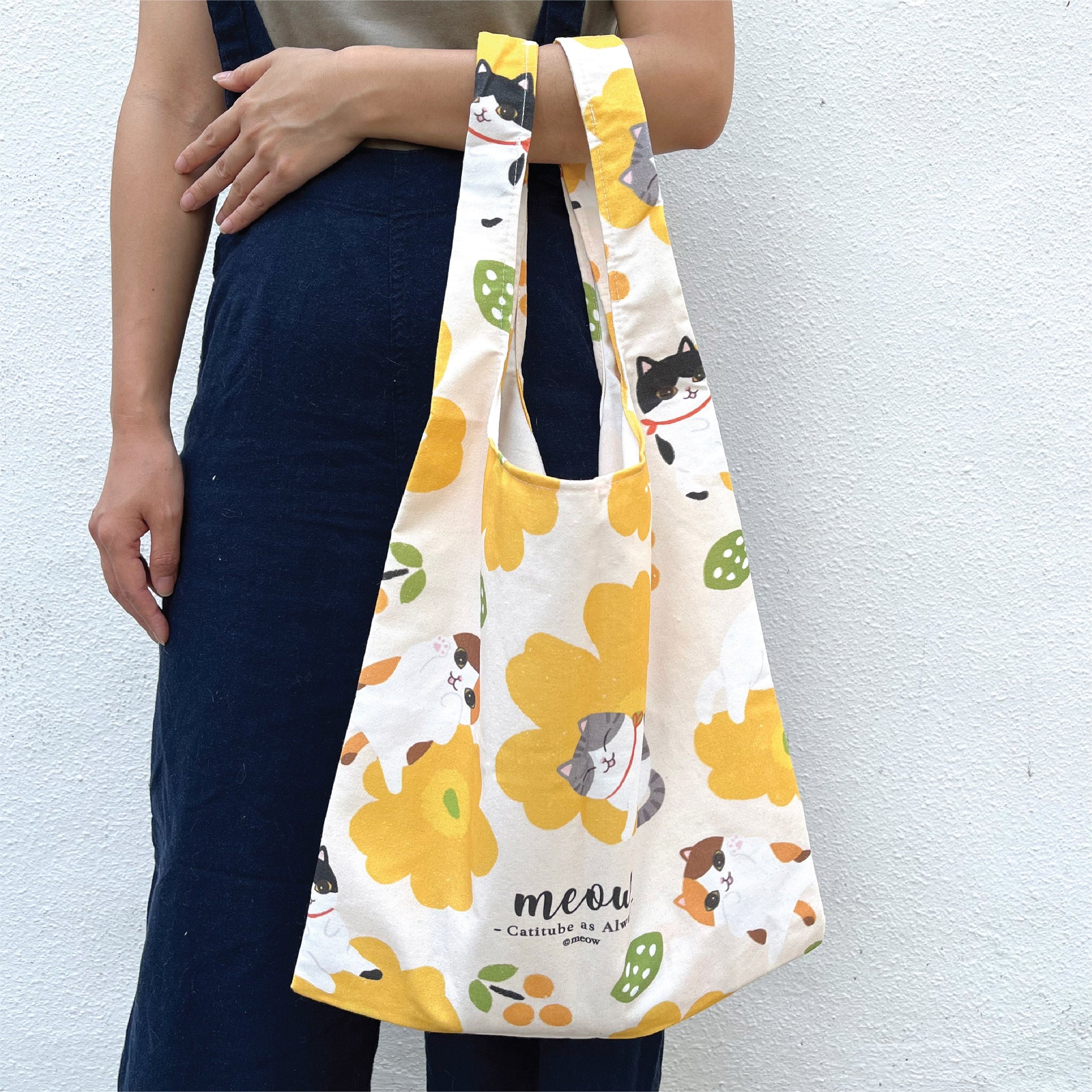 Meow 背心袋-黃花pattern Meow by Catitude