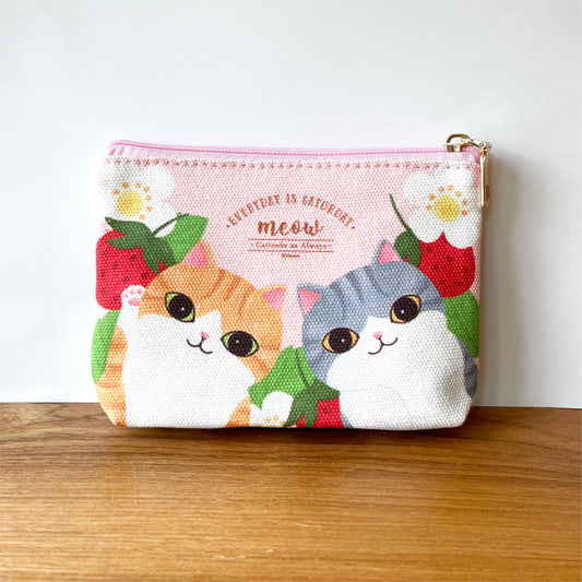 Meow 貓貓草莓小物袋 Meow by Catitude