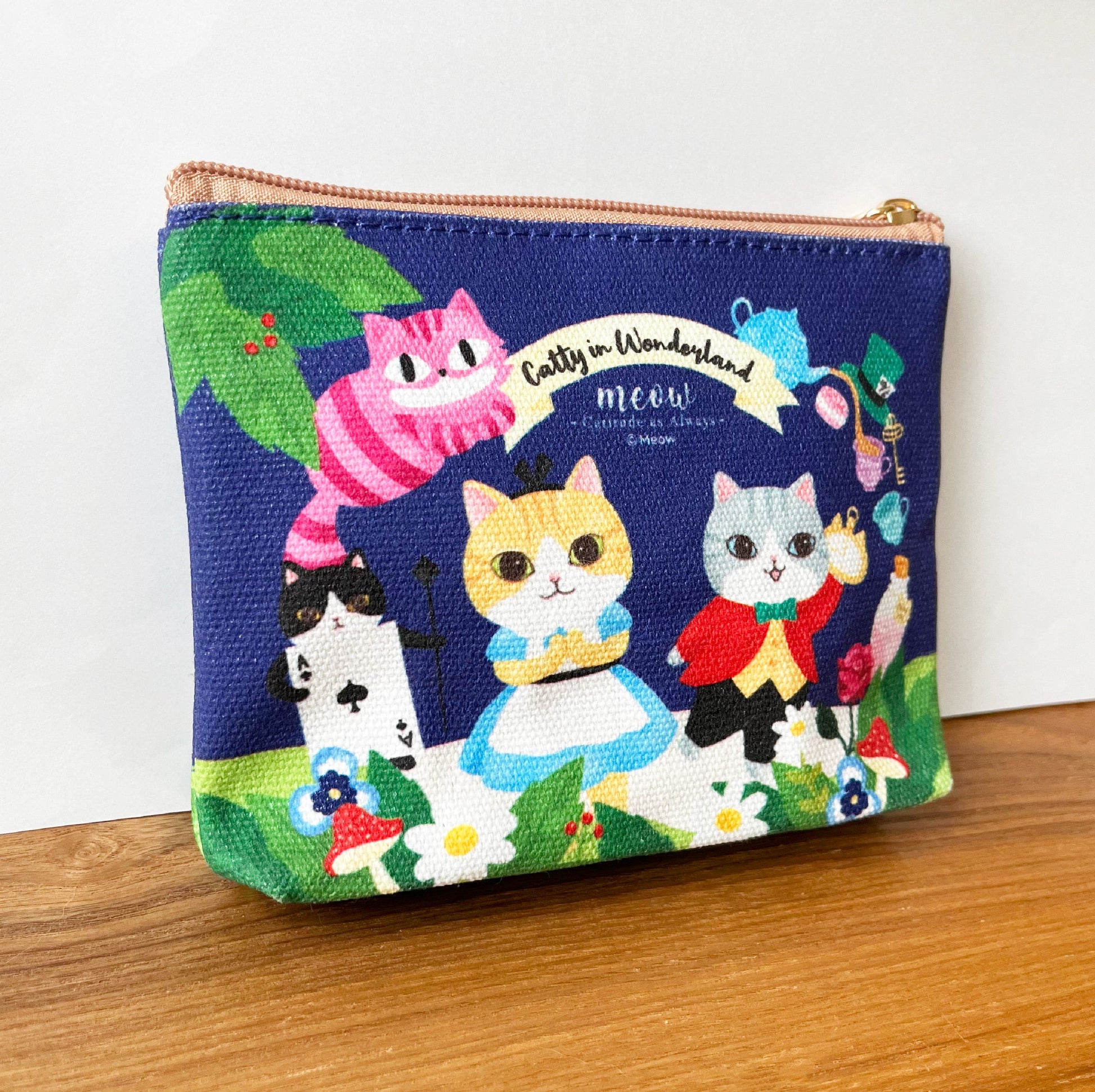 Meow Catty in Wonderland拉鍊小物袋 Meow by Catitude