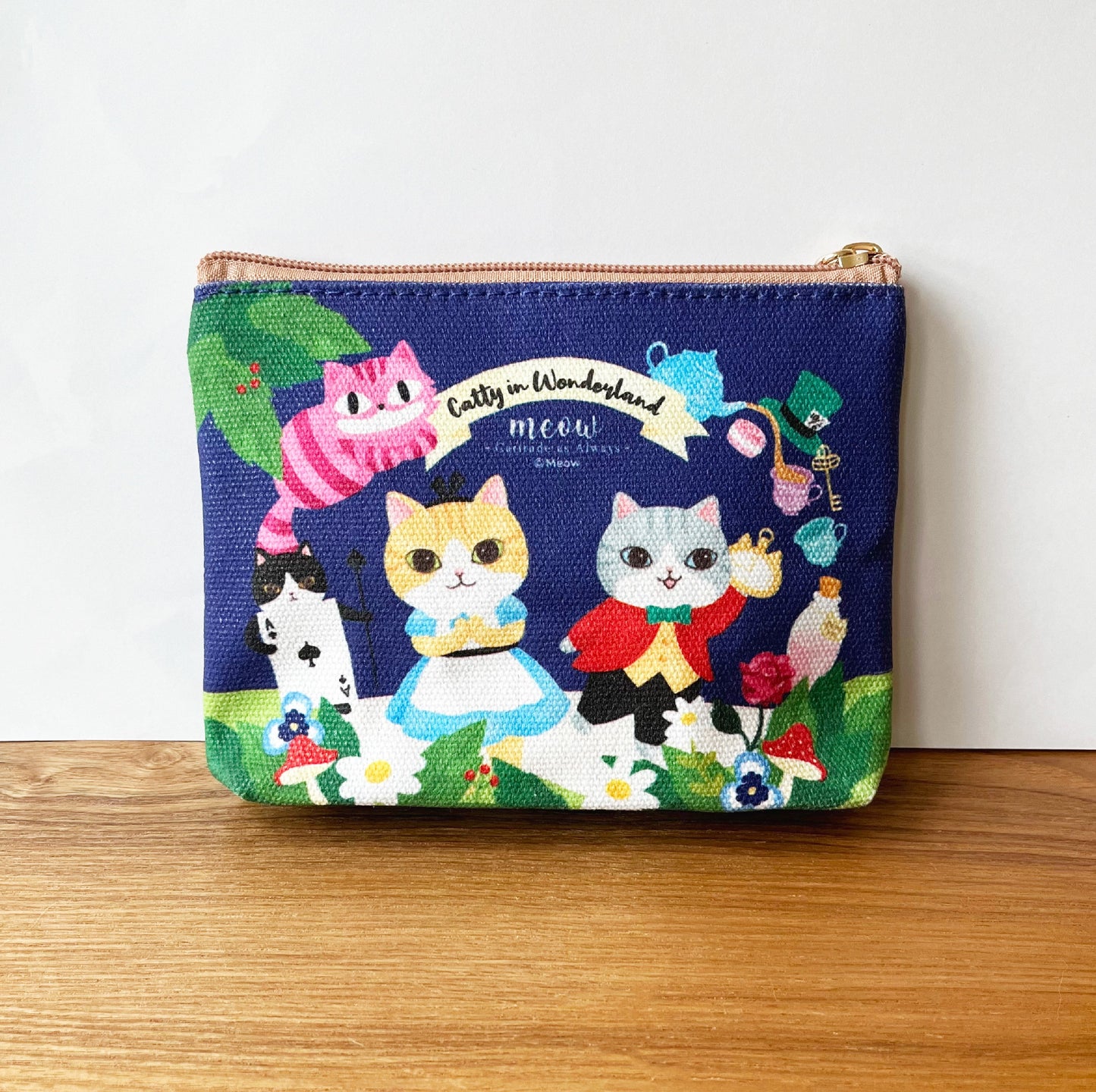 Meow Catty in Wonderland拉鍊小物袋 Meow by Catitude