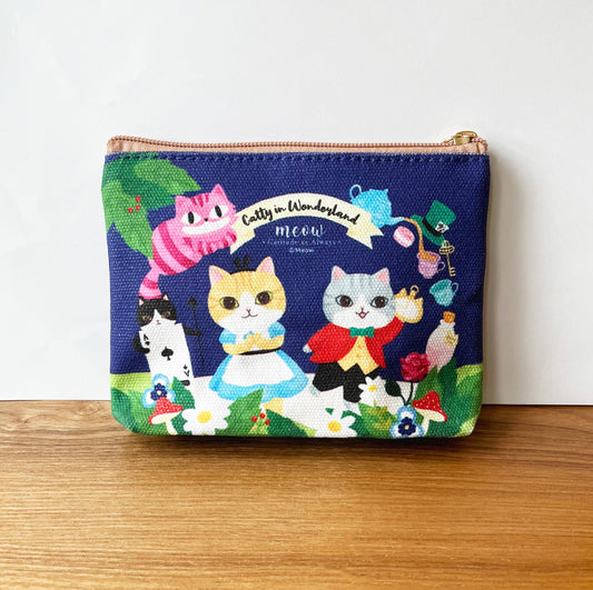 Meow Catty in Wonderland拉鍊小物袋 Meow by Catitude