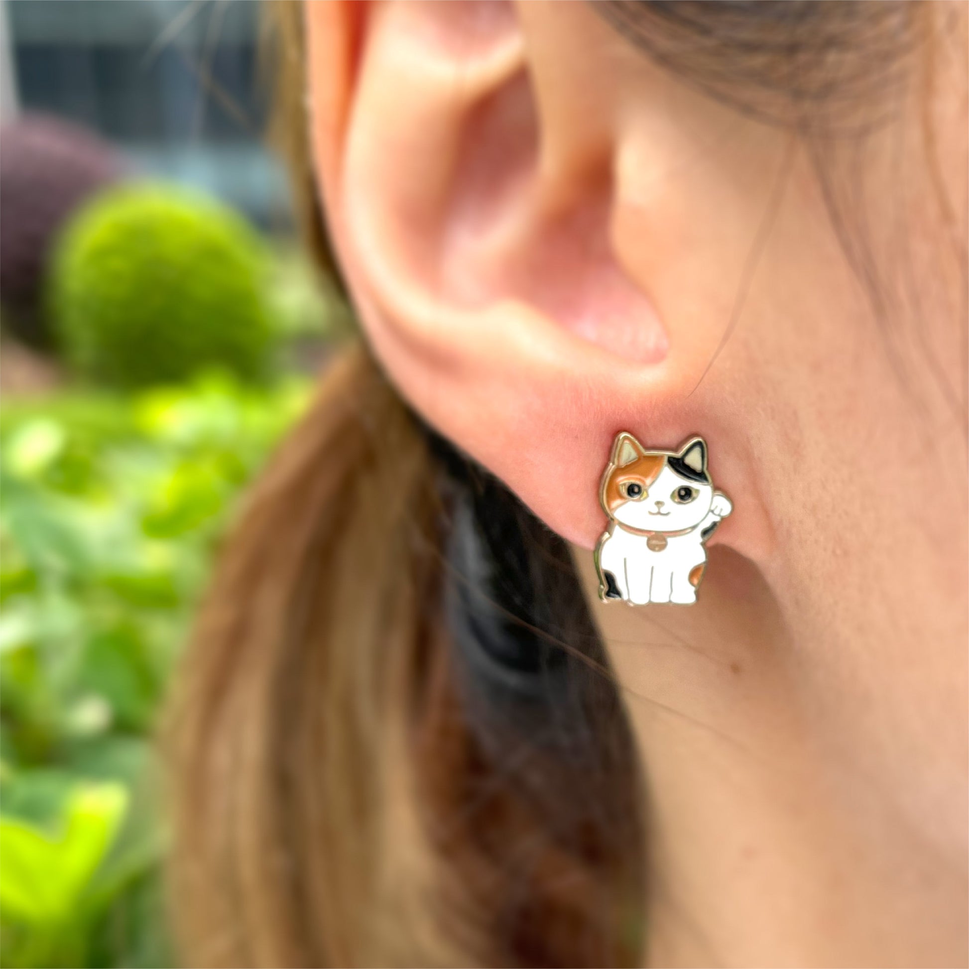 Meow 招財貓與富士山貓耳環 Meow by Catitude