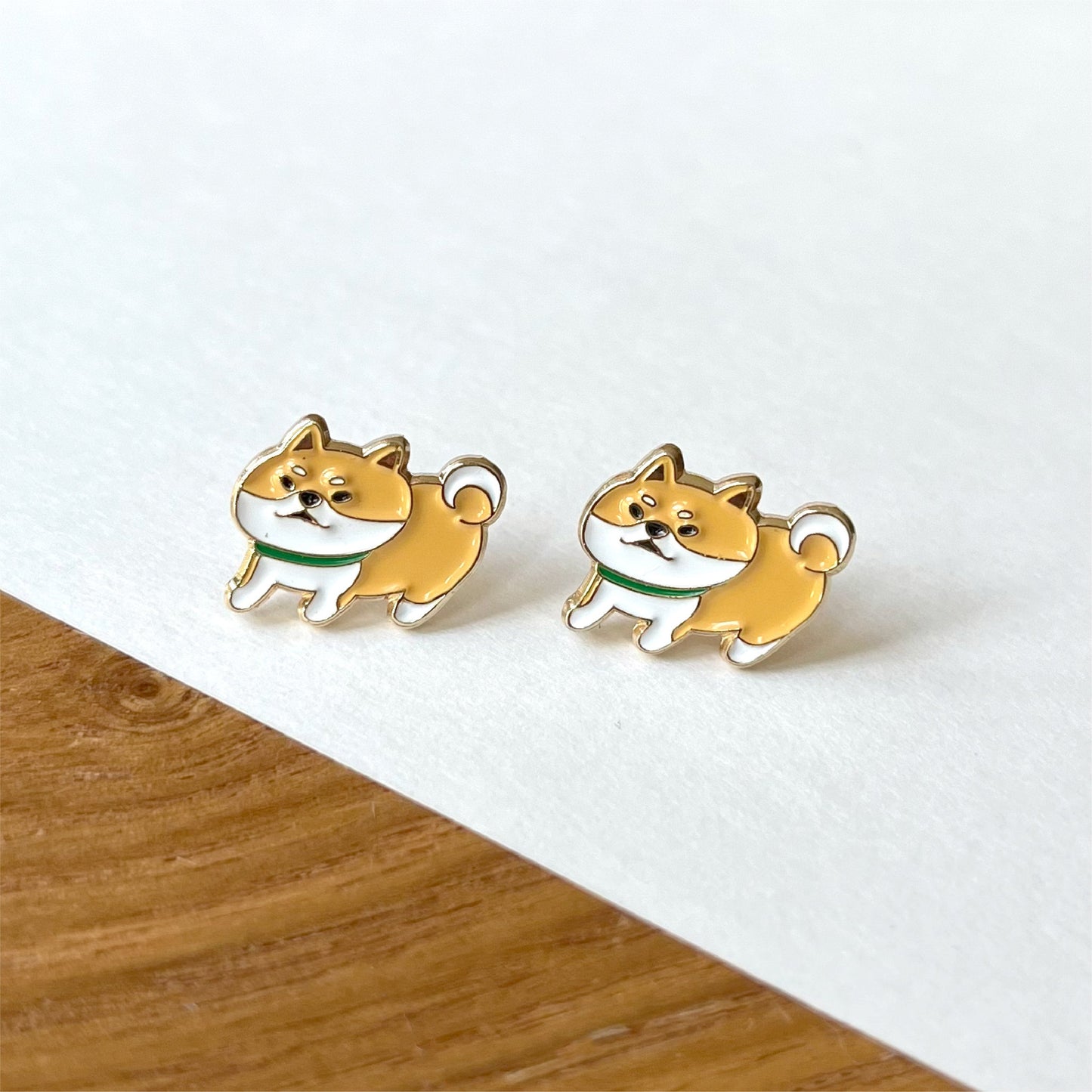 Meow love animal 系列 - 柴犬耳環 Meow by Catitude