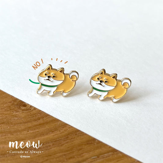 Meow love animal 系列 - 柴犬耳環 Meow by Catitude