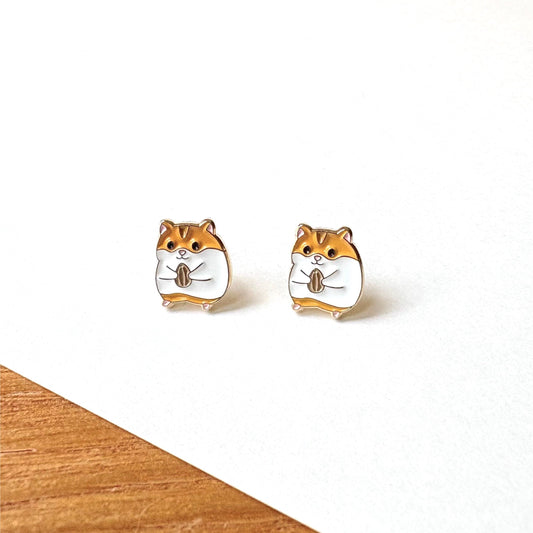 Meow love animal 系列 - 倉鼠耳環 Meow by Catitude