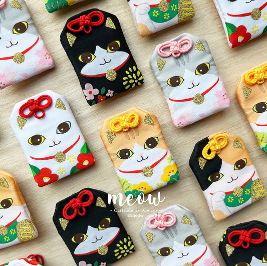 Meow 黑白貓貓平安御守 Meow by Catitude