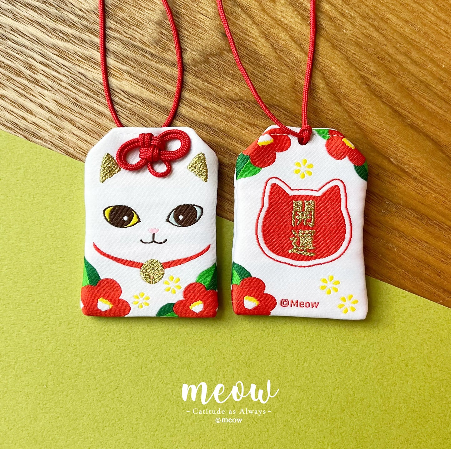 Meow 白貓貓開運御守 Meow by Catitude