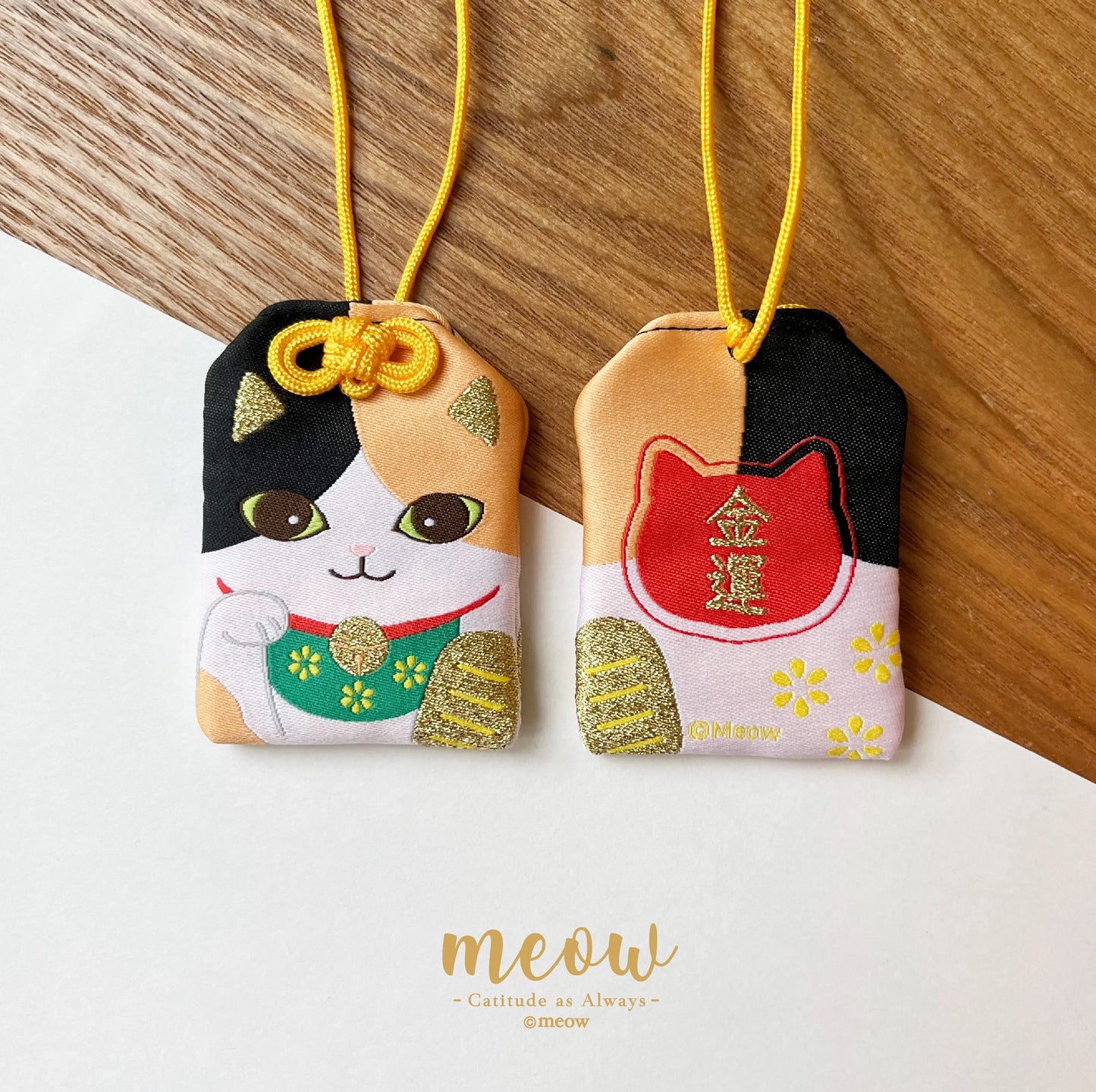 Meow 三色貓貓金運御守 Meow by Catitude