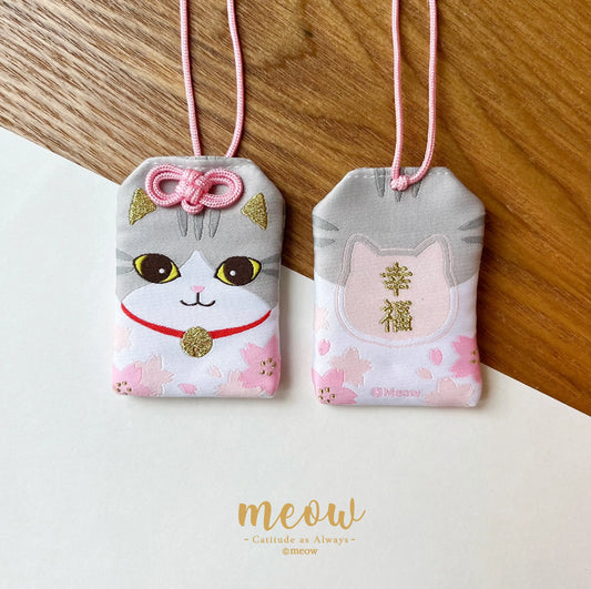 Meow 灰白貓貓幸福御守 Meow by Catitude