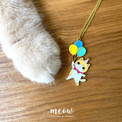 Meow 氣球貓項鍊 Meow by Catitude