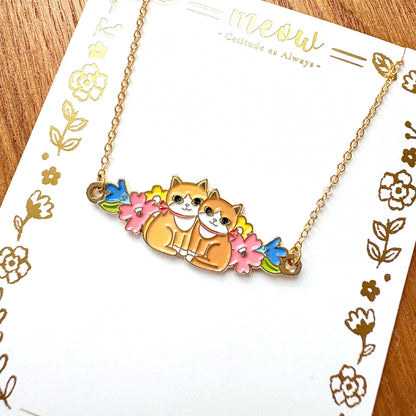 Meow 雙貓花園頸鏈 Meow by Catitude