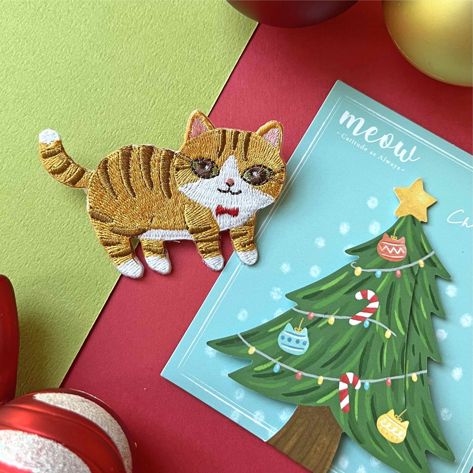 Meow 胸針-聖誕樹搗蛋貓 Meow by Catitude