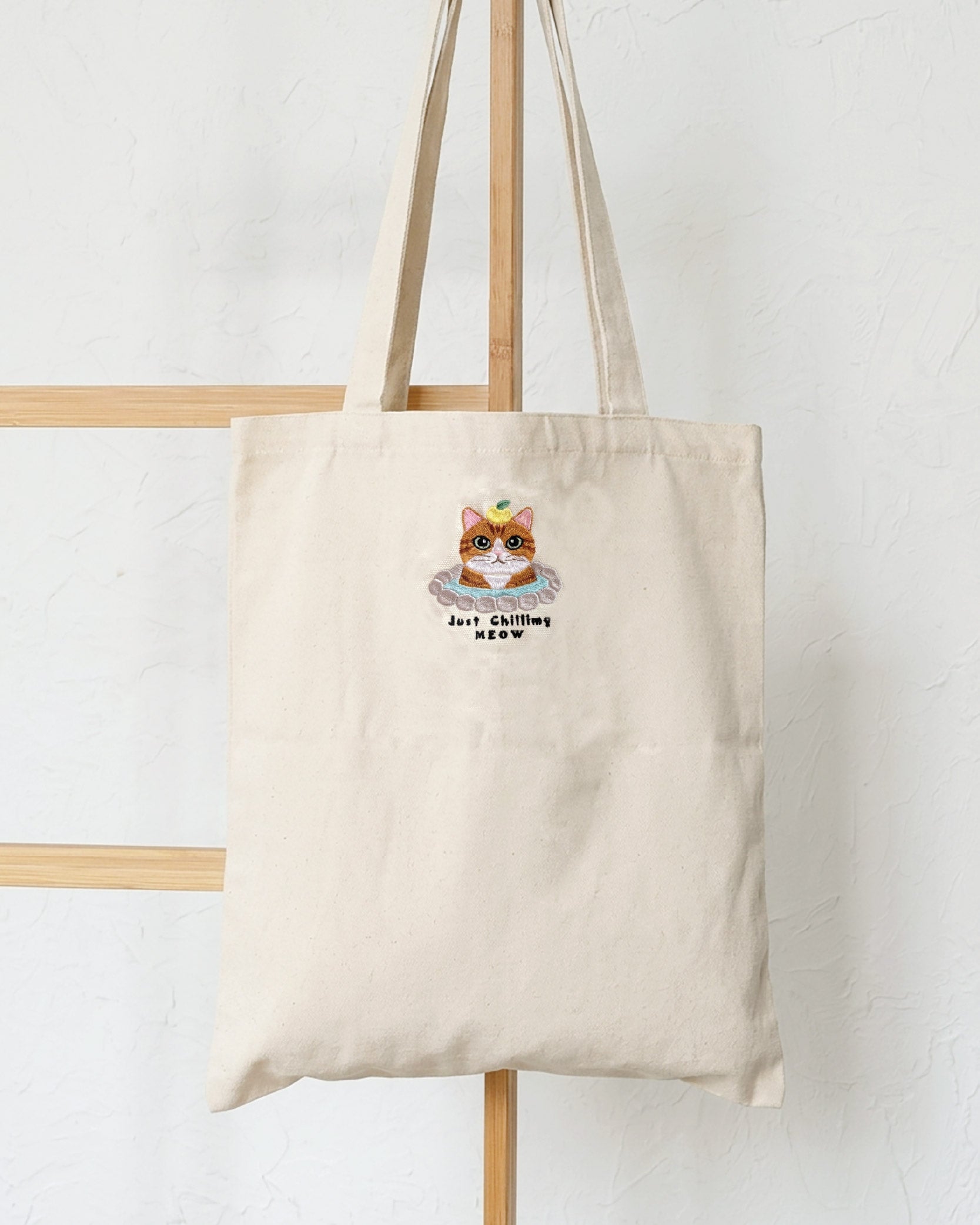 Meow 客製溫泉貓 Tote Bag Meow by Catitude